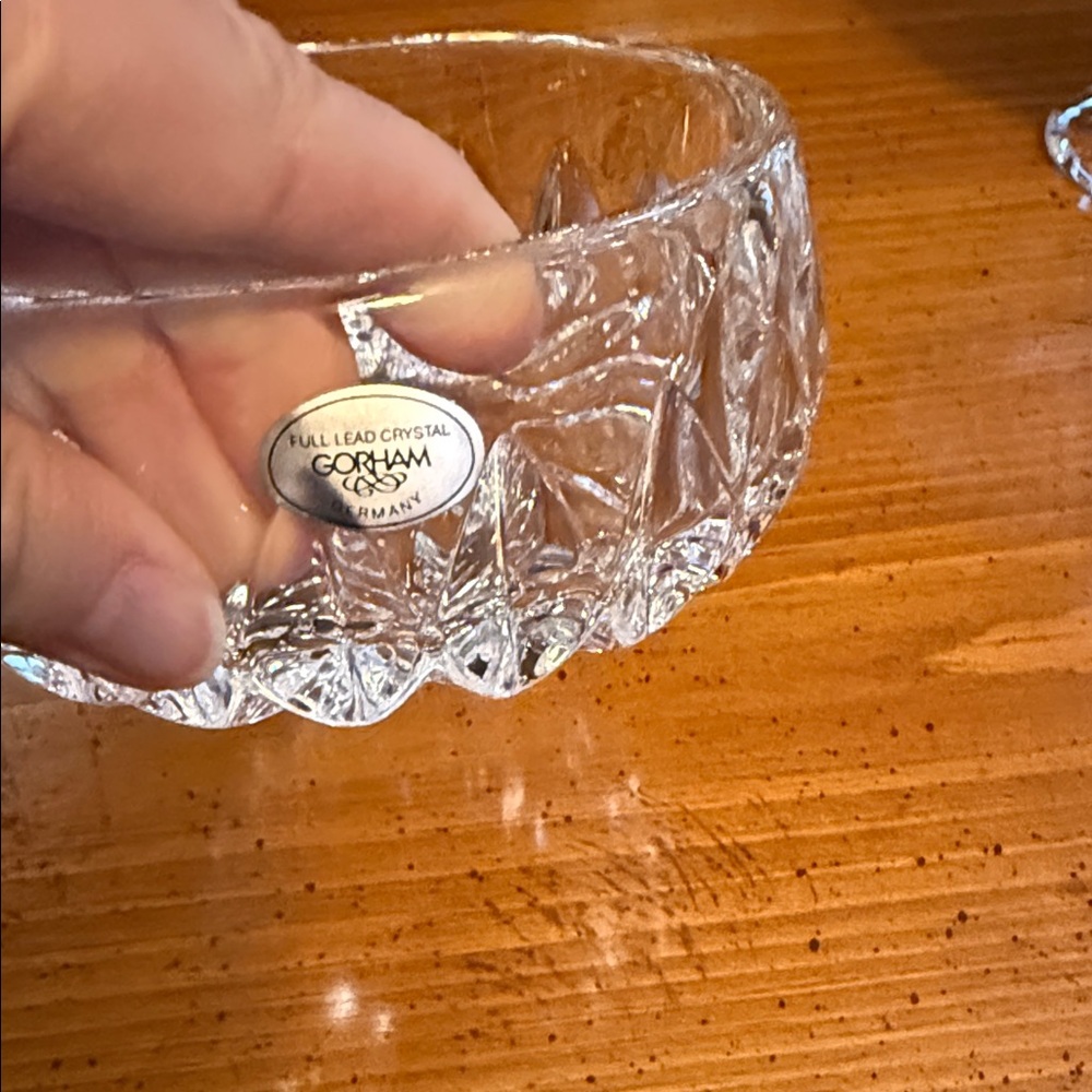Gorham Clear Crystal Decorative Bowl - Picture 7 of 7